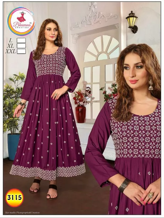 Heavy Fancy Full Work Kurtis With Full Ghera 340 All Xl xxl uploaded by Radha Creation , Maira sales for Readymade items on 10/3/2022