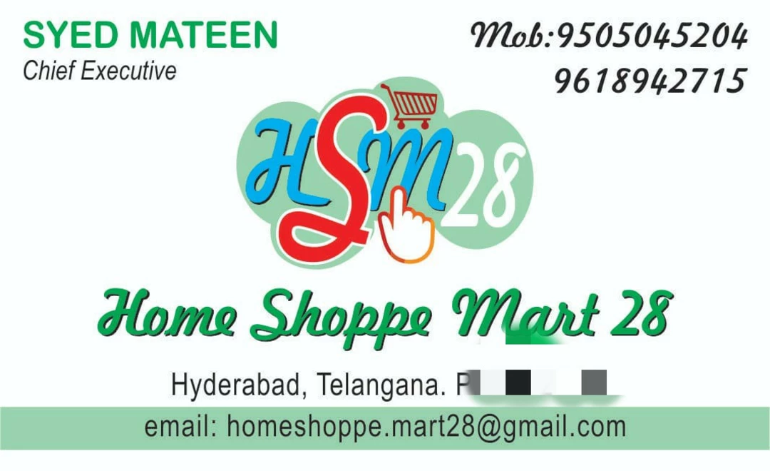 Visiting card store images of SJB Home Shoppe Mart 28