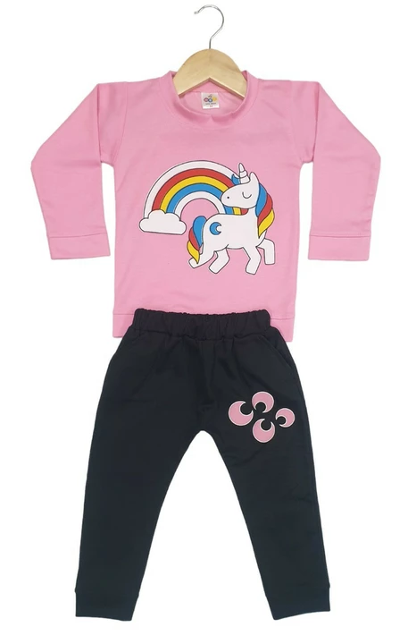 Product image with price: Rs. 190, ID: girls-boys-dresses-full-tshirts-pant-set-8324932a