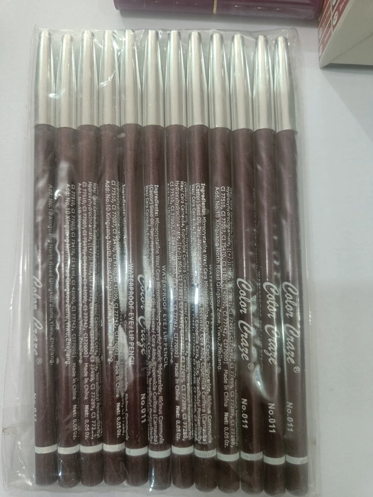 Color craze lip liner with running 11 shades have waterproof quality  uploaded by Rishabh traders on 10/4/2022
