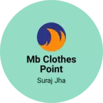 Business logo of MB clothes point