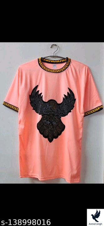 Stylish Men Pink Eagle T-Shirt uploaded by business on 10/4/2022