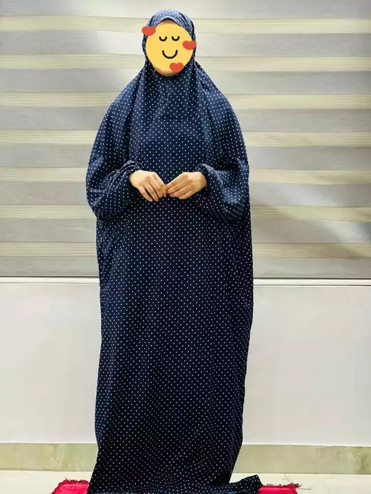 Belladona islamic prayer dress - blue dot print uploaded by business on 10/4/2022