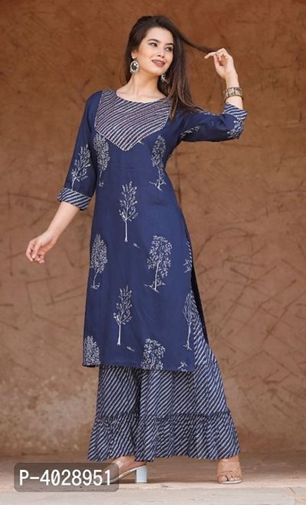 Rayon Embroidered Women Kurta Skirt Set uploaded by SIRI SHOPPING MALL on 10/4/2022