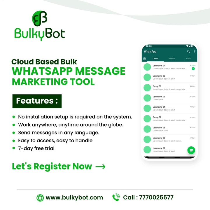 Cloud Based Bulk WhatsApp Message Marketing Tool uploaded by AARVEE INSTRULINKS PRIVATE LIMITED on 10/4/2022