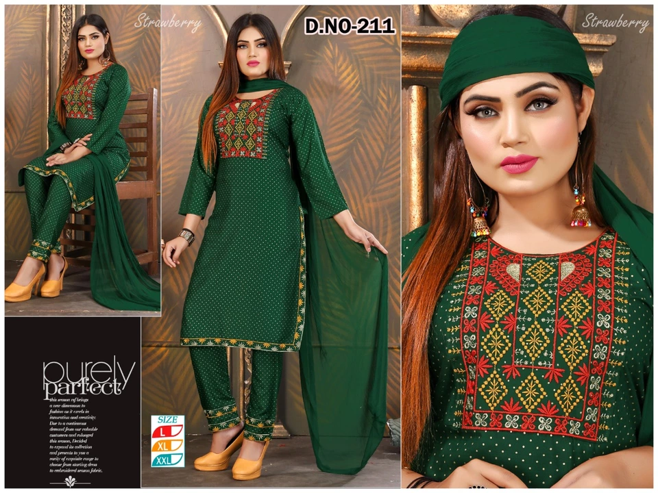 Post image Hey! Checkout my new collection called Kurti set with Dupatta .