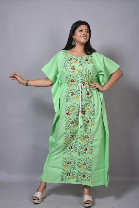 Export quality hand embroidery kaftan uploaded by S.d.creation/clothbox on 10/5/2022