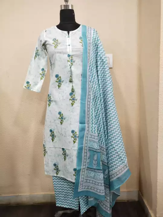 Kurti pant with duptta uploaded by business on 10/5/2022