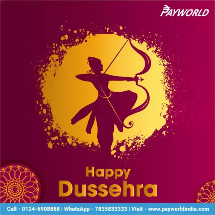 Post image Happy Dushehra day to all of you and your family with happiness always.