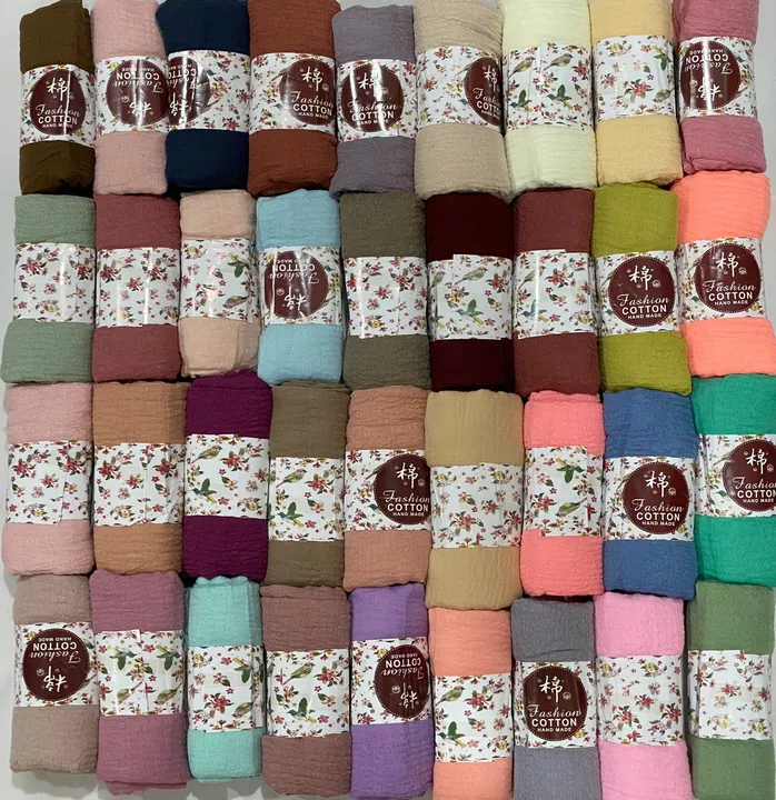 Crincle cotton hijab uploaded by business on 10/5/2022