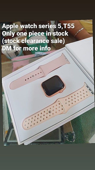 Apple watch series 5, T55, Rose gold Limited Edition  uploaded by Aarnav.Mobile.Accessories on 1/4/2021