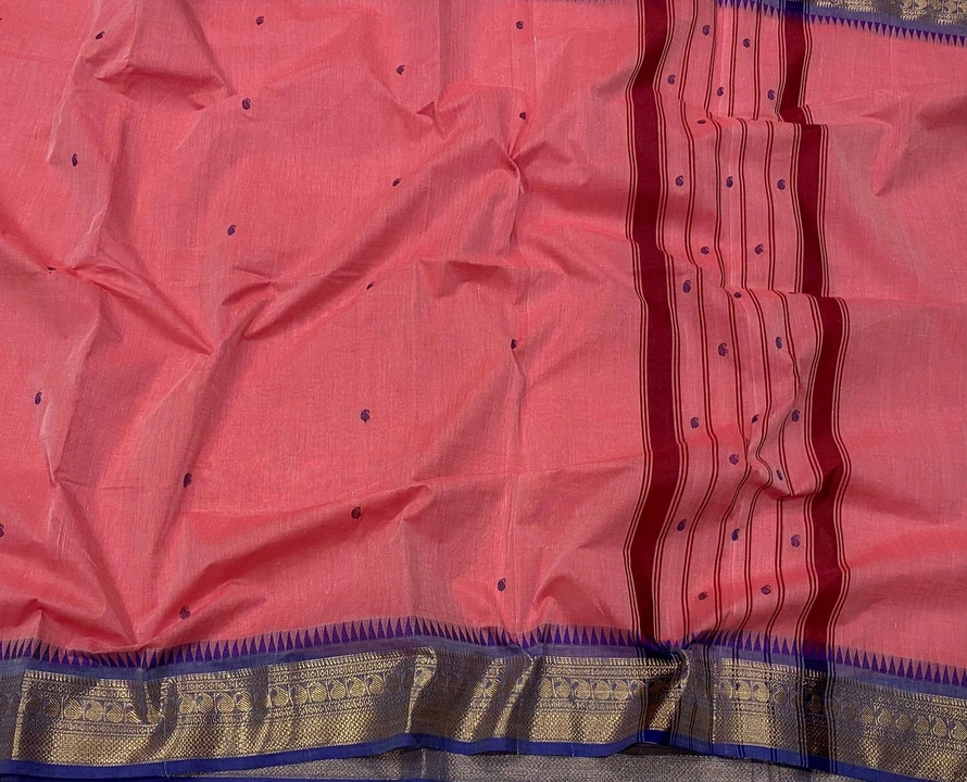 Kanchi cotton plain butta sarees  uploaded by business on 10/5/2022