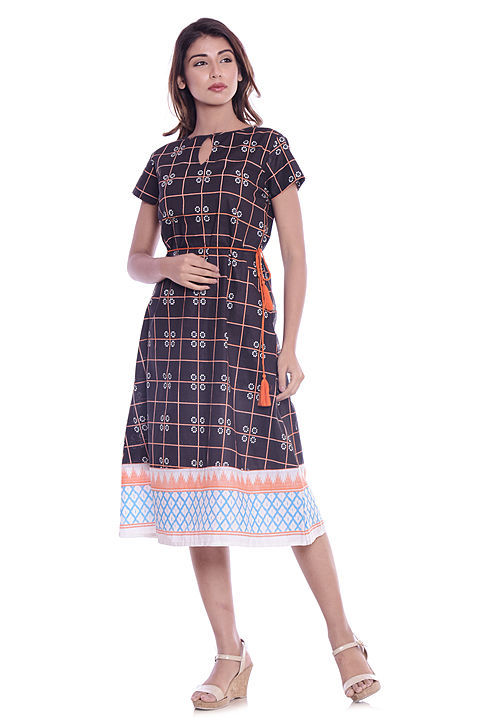 Printed cotton dress uploaded by business on 1/4/2021