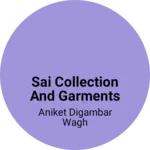 Business logo of sai collection and garments