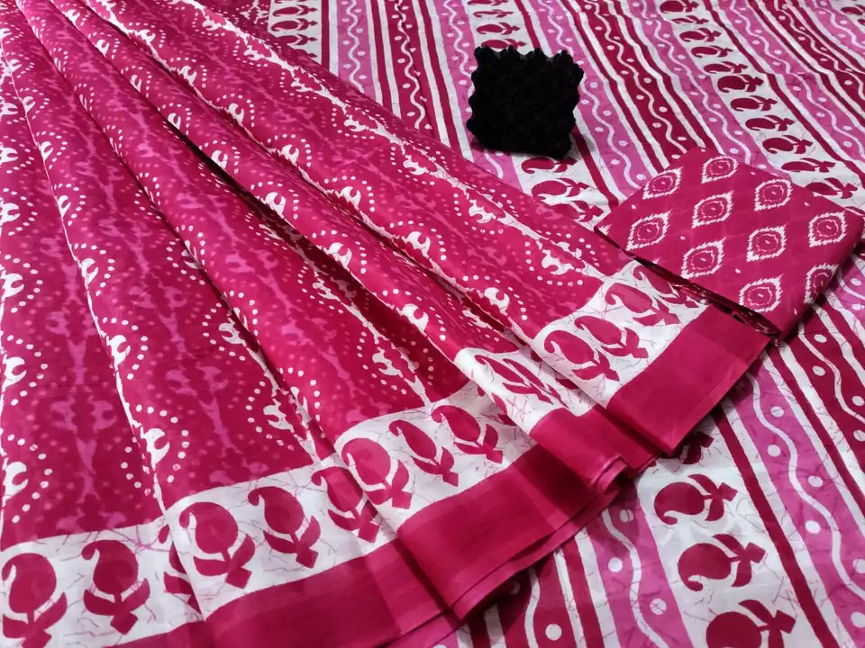 🥀🥀Bagru Printed Cotton Mul-mul Saree with blouse Piece

🍁Saree length - 5.5 mtr
🍁blouse length~. uploaded by Lookielooks on 10/5/2022