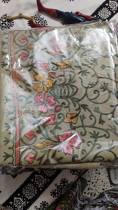 Woollen full jaal embroidery shawl uploaded by Shawls and suits on 1/4/2021