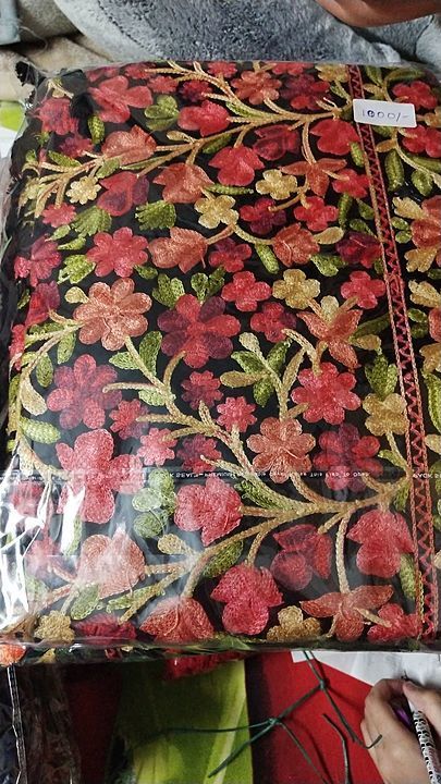 Full jaal work embroidery shawl uploaded by Shawls and suits on 1/4/2021