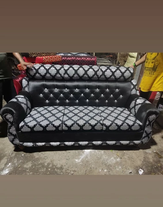 Fabric sofa set uploaded by Rose wood Handicrafts on 10/6/2022