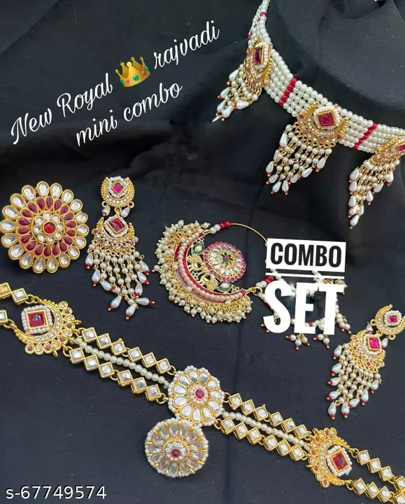 Rajputi jewellery combo set uploaded by business on 10/6/2022