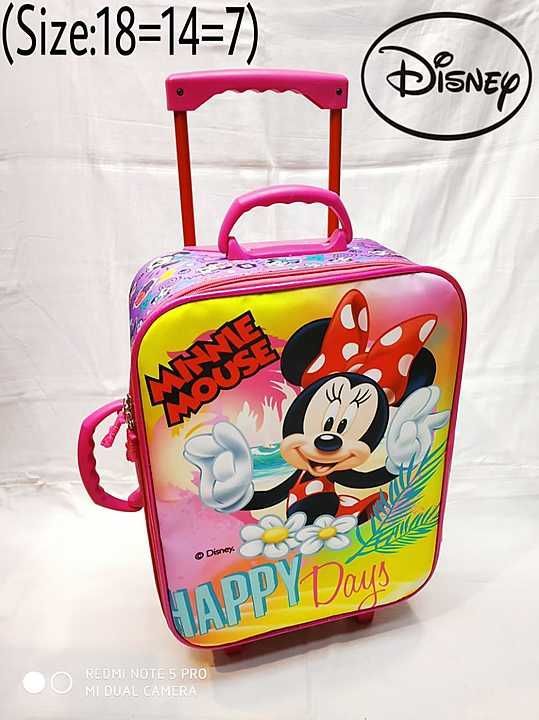 Disney kids trolley bags uploaded by Glitter on 1/5/2021