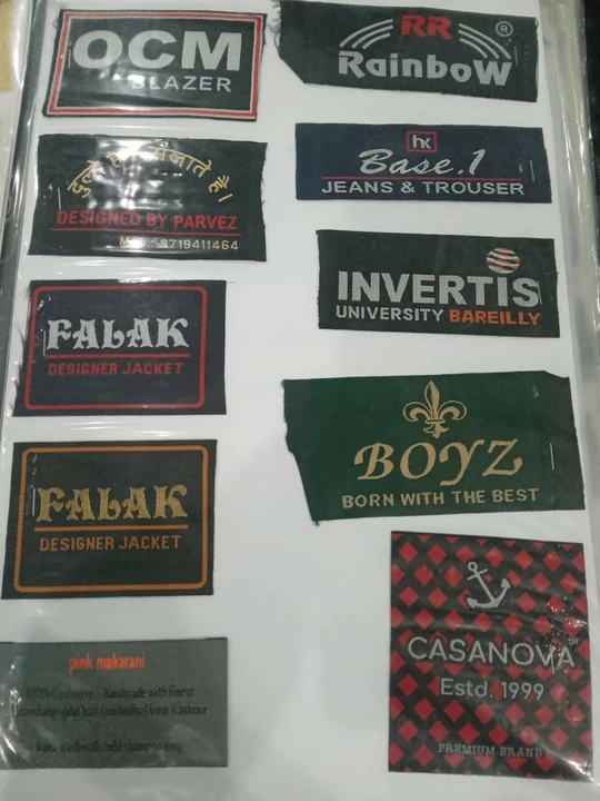 Woven label uploaded by business on 10/6/2022