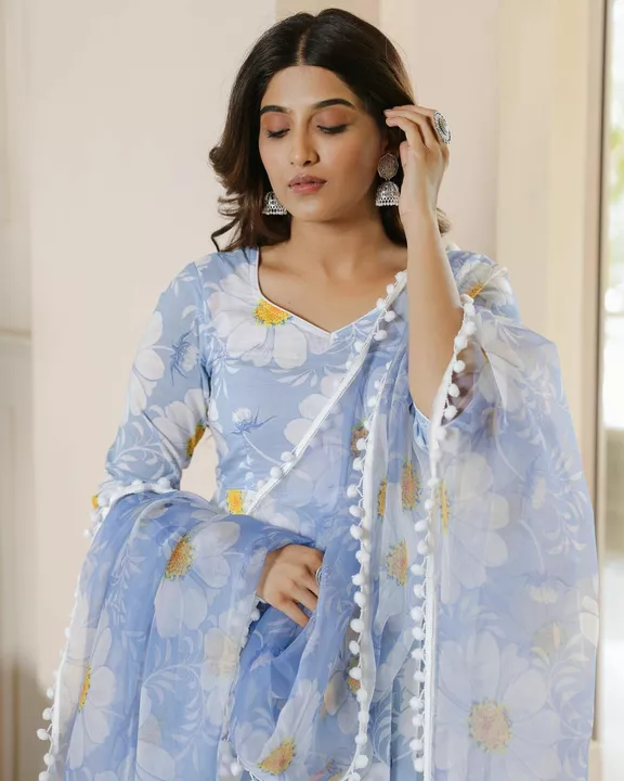 Sun Flower Print Suit uploaded by Maa Karni Fashion on 10/6/2022