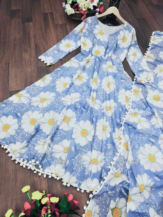 Sun Flower Print Suit uploaded by Maa Karni Fashion on 10/6/2022