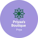 Business logo of Priyaa's Boutique