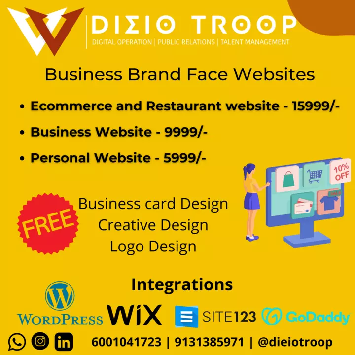 Post image Diwali Offer for start-upNow business website start with - 7999Contact for more information