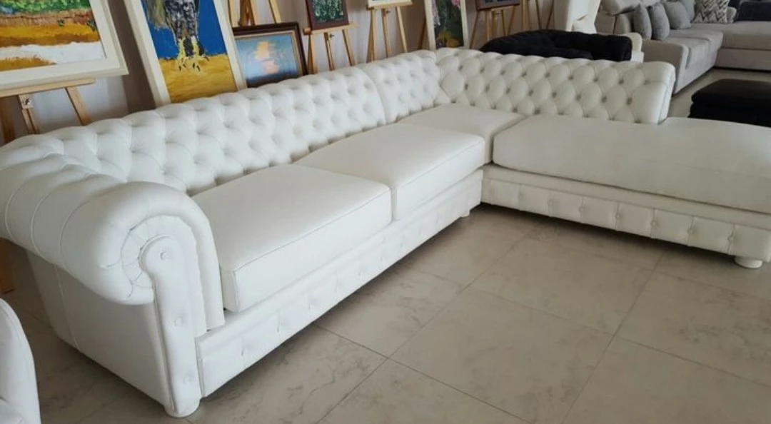 L shape Chesterfield sofa uploaded by business on 10/6/2022