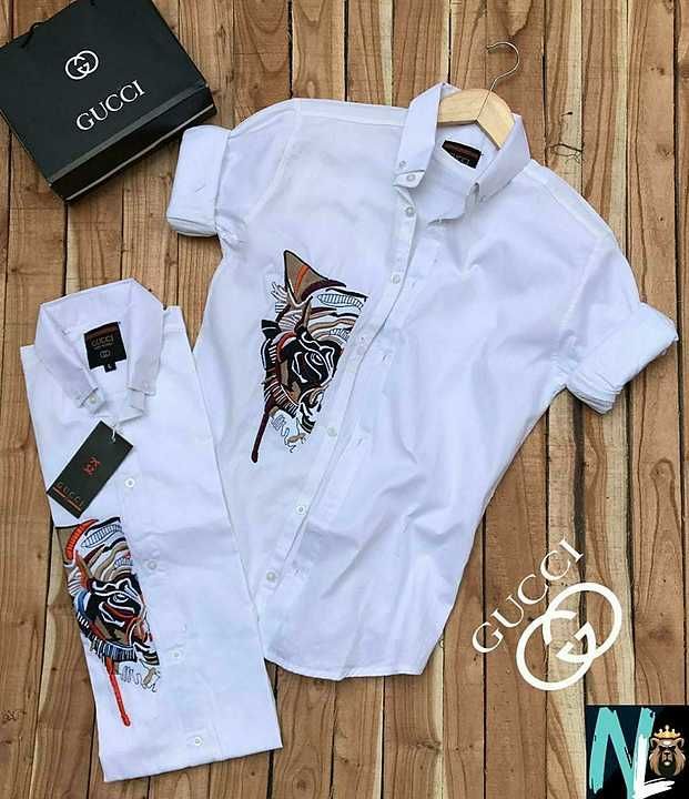 😍😍😍😍😍😍😍😍😍

💫 *GUCCI SHIRT*

*7A+ QUALITY*

💫 *STORE ARTICLE* 💫
 
*STANDARD SIZE:-*

*MEA uploaded by Mahakal Fashion on 1/5/2021