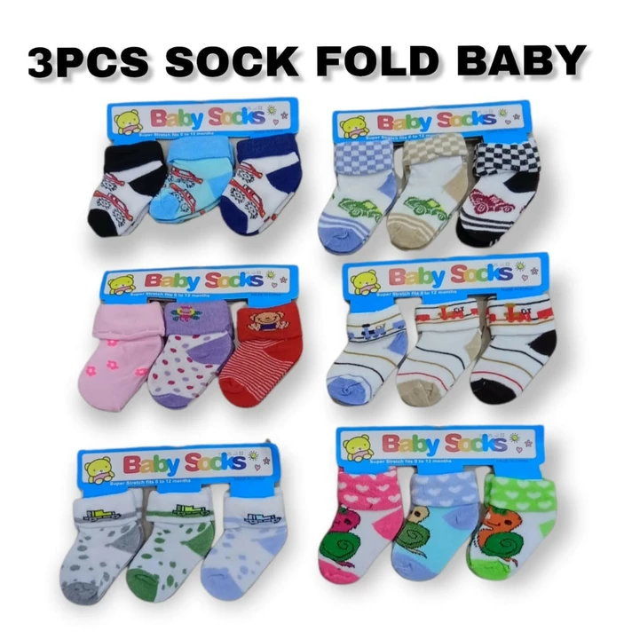 Product image with price: Rs. 35, ID: 3-pc-sock-0-12-mouth-900739a5