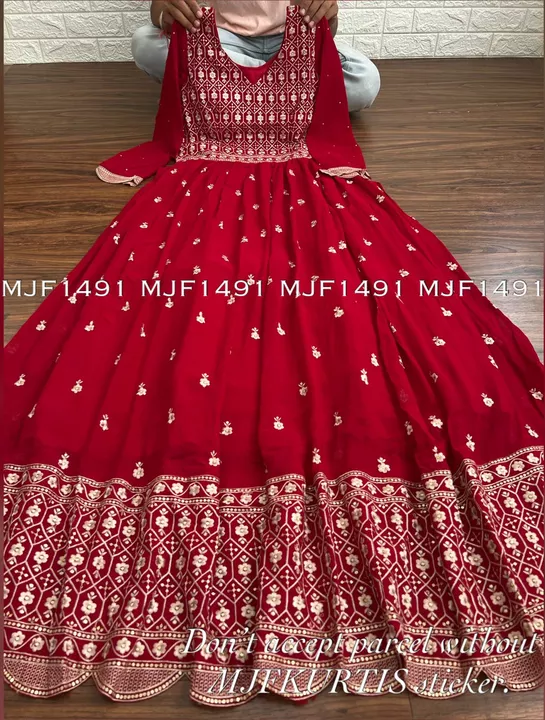 Premium Georgette gown  uploaded by S.NARESH KUMAR  on 10/6/2022