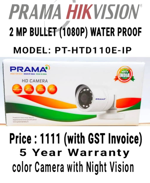 PRAMA CCTV BULLET CAMERA HTD110E-IP uploaded by business on 10/6/2022