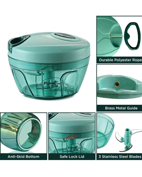 Pigeon Polypropylene Mini Handy and Compact Chopper with 3 Blades uploaded by Hari Om Enterprises on 10/7/2022