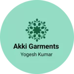 Business logo of Akki garments