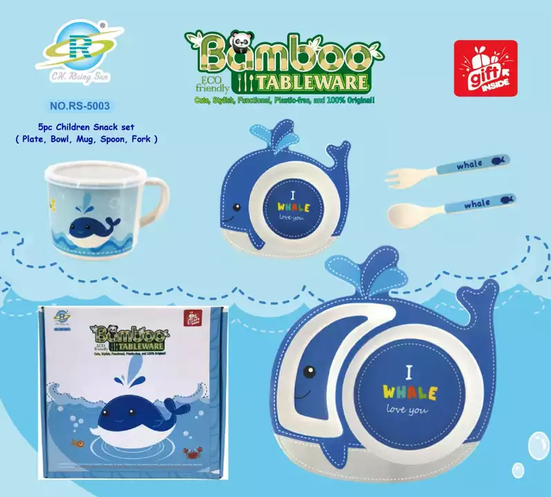 WHALE BAMBOO TABLEWARE SET uploaded by TAAJ  on 10/7/2022