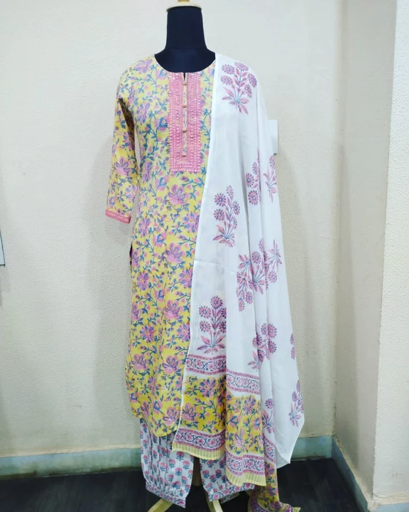 Kurti pant with duptta uploaded by business on 10/7/2022