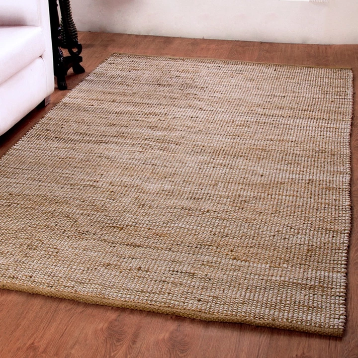 Hand Made Chennille Jute Rug Rectangular Ivory  uploaded by business on 10/7/2022