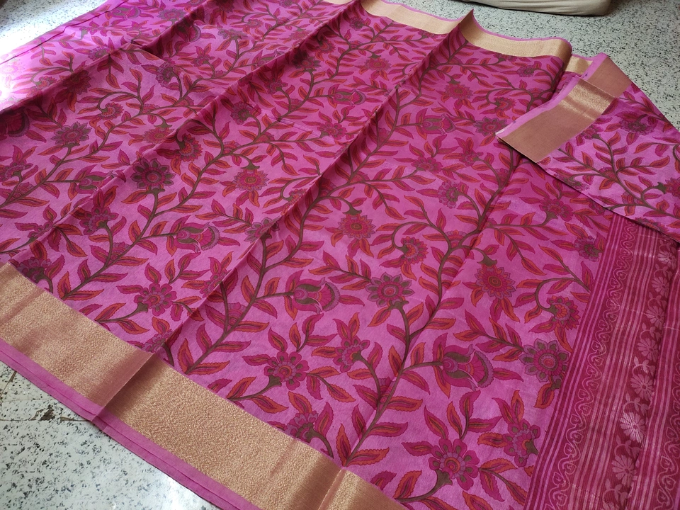 Pure cotton Silk digital print saree  uploaded by business on 10/7/2022