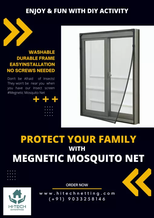 Post image For daily updates for invisible grill and Mosquito Net please follow my Instagram and Facebook Page.⬇️
https://www.instagram.com/hitech_invisible_grills/
https://www.facebook.com/Hitechnettingservices