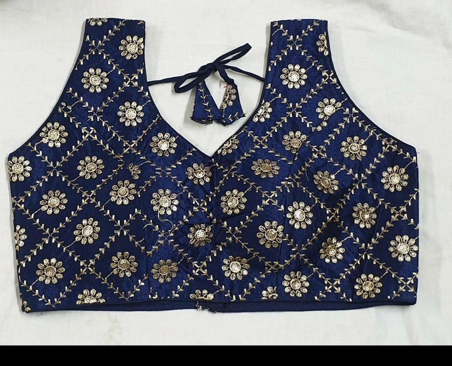 Zari floral work blouse uploaded by Sai creations on 10/7/2022
