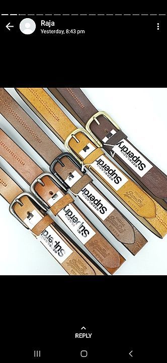 Branded belts uploaded by business on 5/6/2020