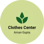 Business logo of Clothes center