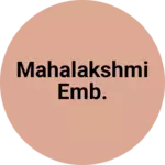 Business logo of Mahalakshmi EMB.