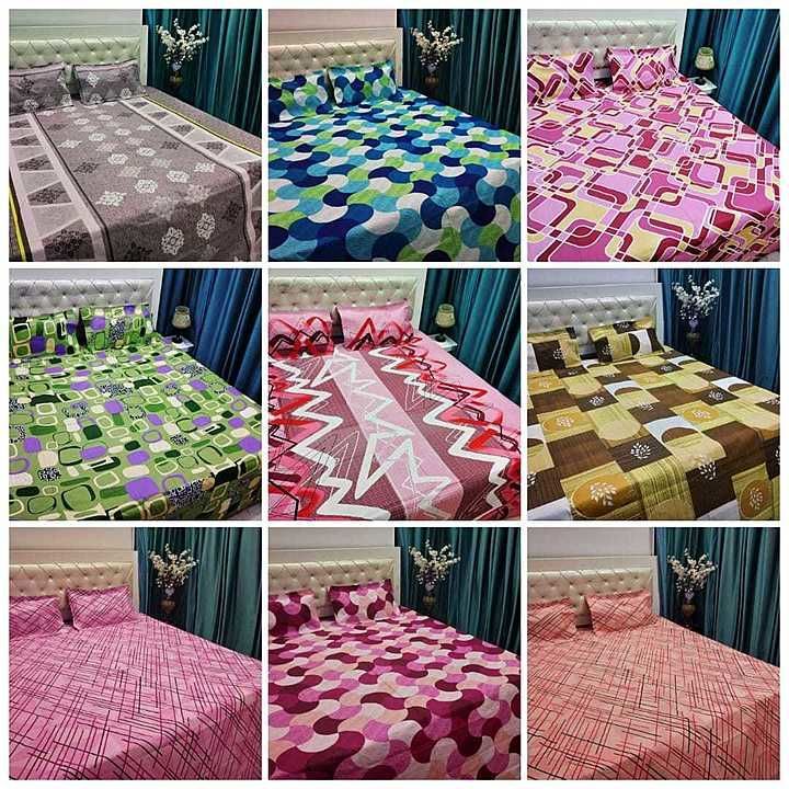 *100% COTTON AHMEDABAD SHEETING DOUBLE BED SHEET SET*
👉🏿SIZE 90*100 INCHES uploaded by business on 6/28/2020