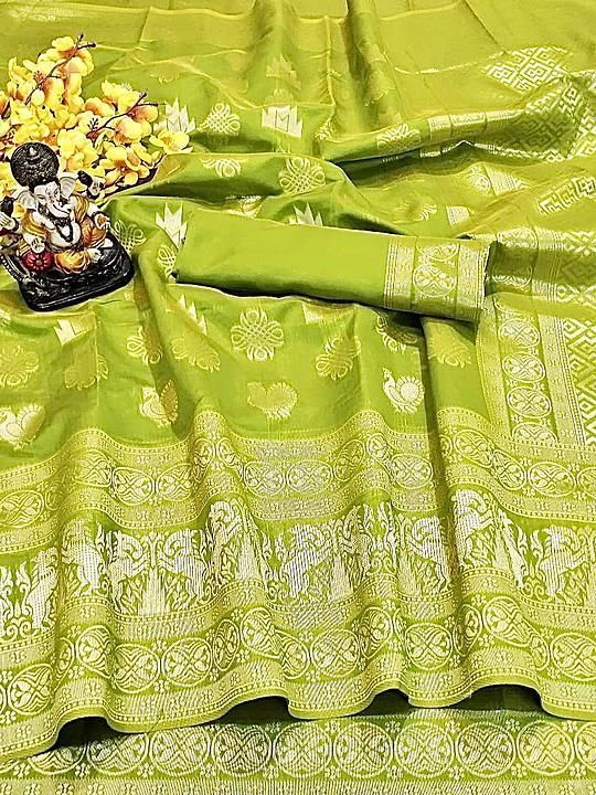 Post image *🌷NEW LAUNCHING 🌷*

💐 *CATALOGUE : SALEM SILK* 💐

💰 Rate: *₹ 849* 💰

Colours: 7

💃Fabric Details:
*SOFT SILK WITH GOLDEN WEAVING WORK WITH STYLISH LOOK*💃

Saree gives beautiful look 

Shipping charge extra

COD not available

*Blouse : stylish look tone to tone color*

NICE COLOUR MATCHING

Book fast
Full set ready
Single also

*😍We always trust in quality😍*

Ready stock.
