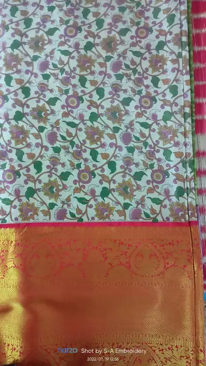 Printed saree uploaded by Zainab collection on 10/8/2022