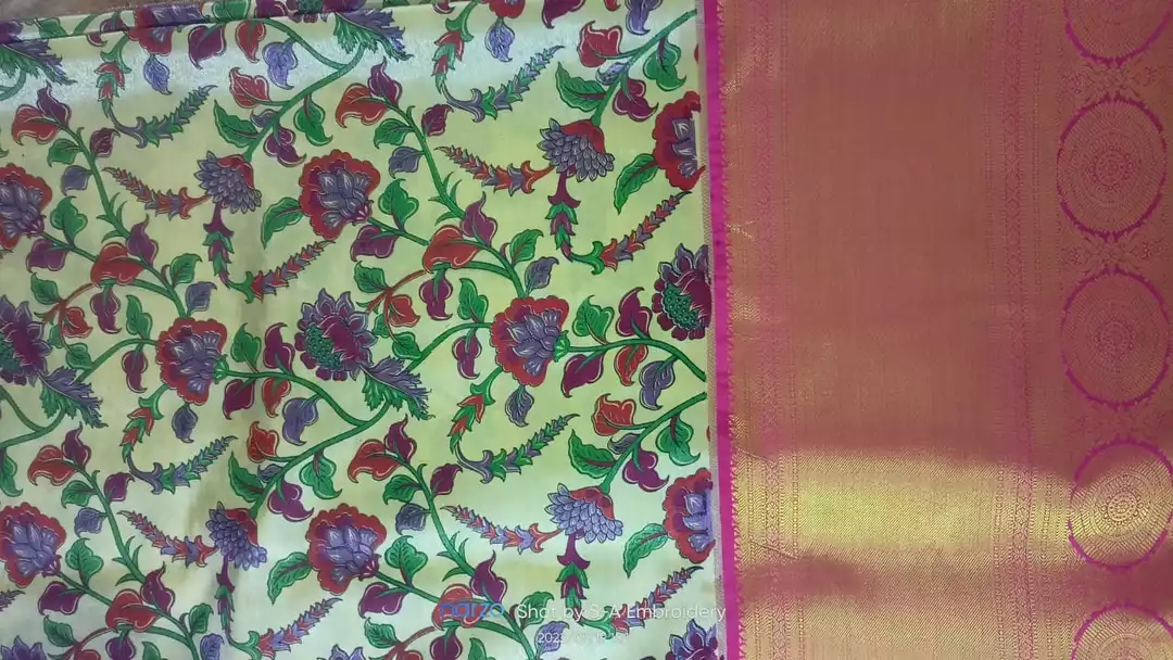 Kalamkari sarees uploaded by Zainab collection on 10/8/2022