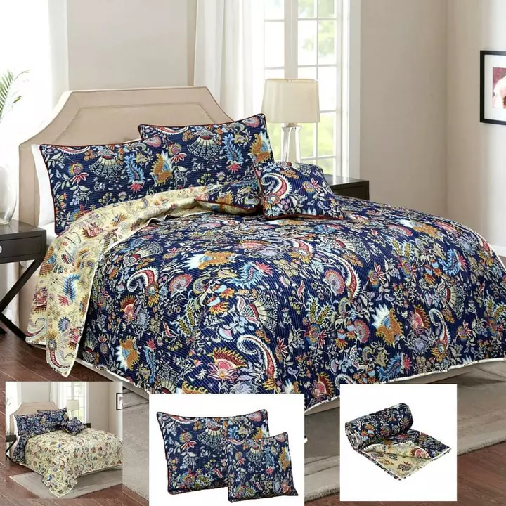 Kantha embroidery  work is unique and adds a touch of class and uniqueness to your homes🪴

*KANTHA  uploaded by Bedsheet wholeseller on 10/8/2022